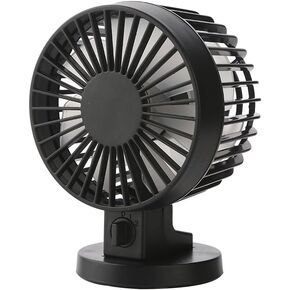 USB Portable Spray Fan Mini Student Rechargeable Dormitory Bed Quiet Angle Adjustable 2 Speed Office Desktop Fan (Color : Blue Size : Plug in) (Black Plug in)