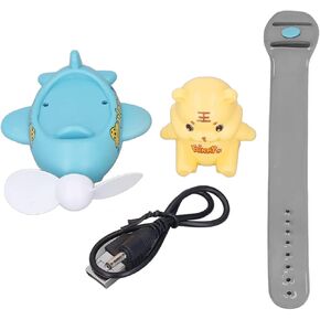 Mini Watch Fan Durable Safe ABS USB Rechargeable Portable Wrist Fan