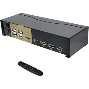 4Ports USB KVM Smart Switch HDMI-Compatible USB Converter Four in One Out Computer Share Projector Keyboard Mouse Monitor Device