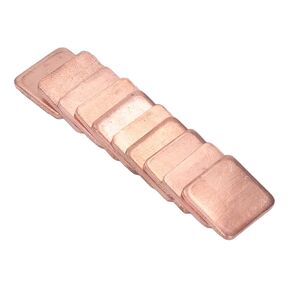 Fafeicy 20PCS Pure Copper Heat Sink, Computer Heat Sink Shim Copper Plate Cooler Smoothly Heatsink Heatsink Shim Pad Fast Dissipation for Passive Cooling of (1.8mm)