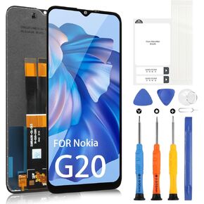 Screen Replacement for Nokia G20 LCD Display, LCD Screen Replacement for Nokia G20 TA-1343 TA-1336 TA-1343 TA-1347 TA-1372 TA-1365 Touch Screen Digitizer Assembly with Repair Kits