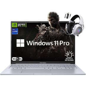 ASUS VivoBook Pro 16 Laptop, 16" WUXGA Display, Intel Core i9-13900H, NVIDIA RTX 4050, 48GB RAM, 2TB SSD, WiFi 6E, Backlit Keyboard, Windows 11 Pro