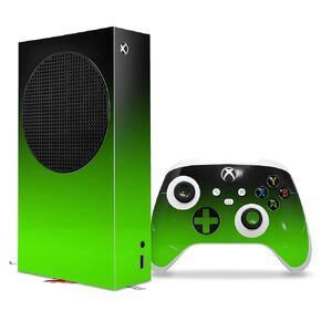 WraptorSkinz Skin Decal Vinyl Wrap compatible with the XBOX Series S Console and Controller Smooth Fades Green Black (GAMING CONSOLE NOT INCLUDED)