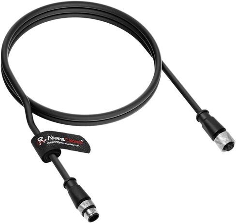 Alvin's Cables M12 A-Code 8 Pin Male to 8 Pin Female Cat6a High-Flex Shielded Sensor Actuator Cable for Cognex Industrial Camera 3.3ft in Saudi Arabia
