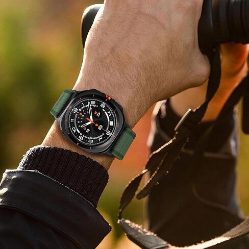 Trail Band for Samsung Galaxy Watch Ultra Bands 47mm Men/Women ، Parachute Buckle Lightweight Loved Fabric Nylon Sport Strap متوافق مع Samsung Watch Ultra Band 47 مم (2024) in Kuwait