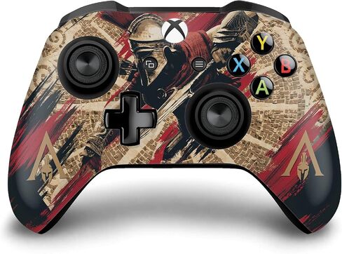 تصاميم قضية الرأس مرخصة رسميًا Assassin's Creed Alexios مع SPEAR Odyssey Artsey Finyl Sticker Gaming Skin Cover متوافقة مع جهاز التحكم Xbox One S/X in Kuwait