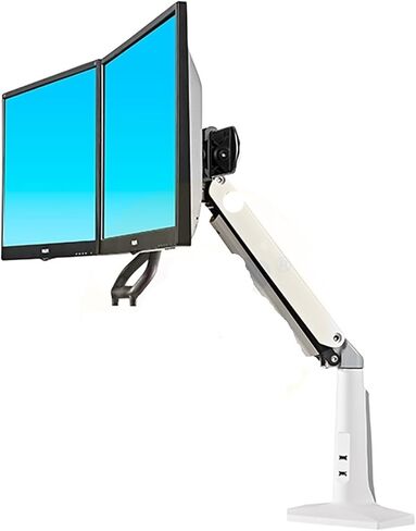 التصميم F27 حركة كاملة 22-27 بوصة شاشة شاشة مزدوجة حامل سطح المكتب الطويل ARM DUTH MOUNTION دعم مع اثنين USB3.0 in Saudi Arabia