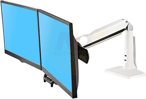 التصميم F27 حركة كاملة 22-27 بوصة شاشة شاشة مزدوجة حامل سطح المكتب الطويل ARM DUTH MOUNTION دعم مع اثنين USB3.0 in Saudi Arabia