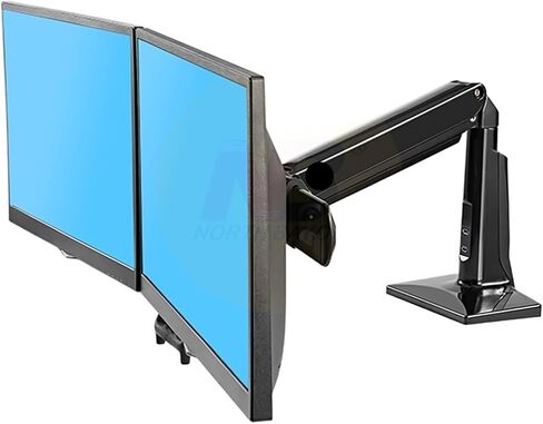 التصميم F27 حركة كاملة 22-27 بوصة شاشة شاشة مزدوجة حامل سطح المكتب الطويل ARM DUTH MOUNTION دعم مع اثنين USB3.0 in Saudi Arabia