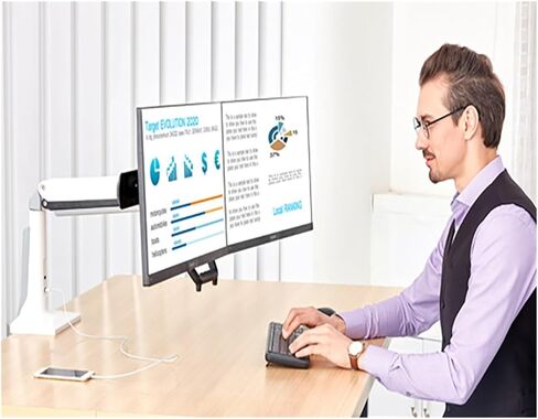 التصميم F27 حركة كاملة 22-27 بوصة شاشة شاشة مزدوجة حامل سطح المكتب الطويل ARM DUTH MOUNTION دعم مع اثنين USB3.0 in Saudi Arabia