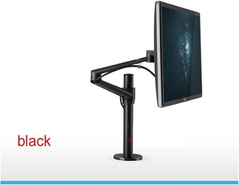 OL-1 10-32" Aluminum Dual Arm LCD Tv Table Mount Tilt 360 Rotate Monitor Desk Stand Vesa 75 100 Rotatable Bracket Computer Stand(Silver) in Saudi Arabia