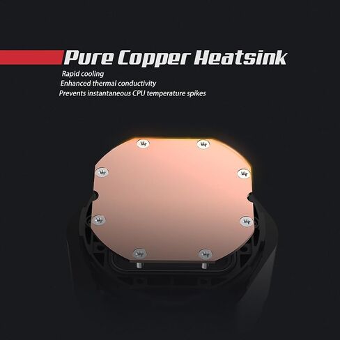 RUIX NC360 ARGB AIO CPU Liquid Cooler, 360mm High-Performance Water Cooling with High-Speed Ceramic Bearing Pump, 3X PWM ARGB Fans, Intel LGA 1851/1700/1200/115X/2011, AMD AM5/AM4 - Black in Saudi Arabia