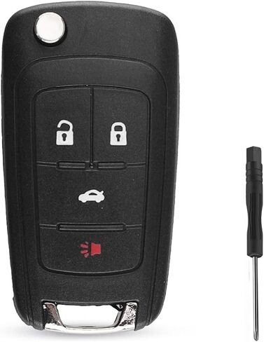 Flip قابلة للطي مفتاح Care Cover Cover Cover قذيفة تشيفي Camaro Cruze Chevy Exhinox Sonic Terrain 4 Button Hu100 Blade in Kuwait
