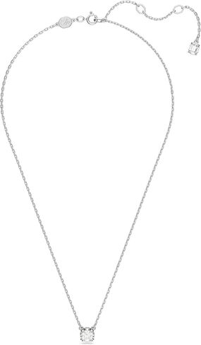 SWAROVSKI Constella Necklace, Oval cut, Blue, Rhodium Finish, One Size, Brass, Cubic Zirconia in Saudi Arabia