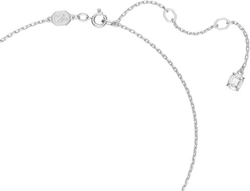 SWAROVSKI Constella Necklace, Oval cut, Blue, Rhodium Finish, One Size, Brass, Cubic Zirconia in Saudi Arabia