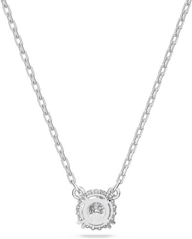 SWAROVSKI Constella Necklace, Oval cut, Blue, Rhodium Finish, One Size, Brass, Cubic Zirconia in Saudi Arabia