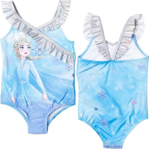 Disney Frozen Princess Anna Elsa Little Girls One Piece Bathing Suit Tie Dye Multicolor 5 in Saudi Arabia