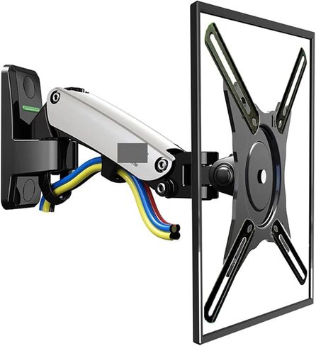 F120 17-27 "Gas Spring Full Motion Motion Wall Mount Bracket LCD Monitor Stand Stand Aluminium Arm Bracket Silver 360 Rotate (F120 Silver) in Kuwait