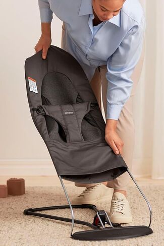 BabyBjörn Bouncer Balance Soft, Cotton/Jersey, Green/Grey in Saudi Arabia
