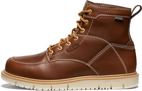 KEEN Utility Men's San Jose 6" Soft Toe Waterproof Wedge Work Boots, Cascade Brown/Black, 10.5 US in Saudi Arabia