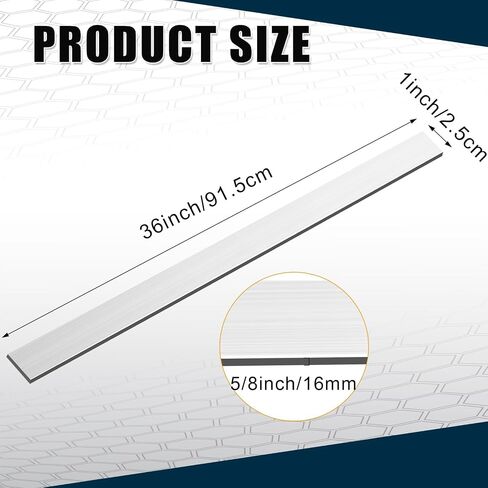 Zonon 2 Pcs 6061 Aluminum Flat Bar 1/8" Thickness x 1'' Width x 36'' Length General Purpose Plate Metal Aluminum Bar in Saudi Arabia