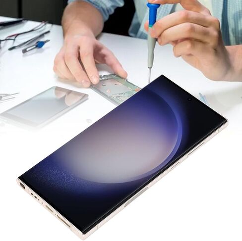 6.8 بوصة لجهاز Galaxy S23 Ultra ، LCD Display Digitizer S23ULTRA 5G S918B LCD شاشة الإطار ، الإصدار الدولي للاتحاد الأوروبي ، بصمة الدعم (الأخضر) in Saudi Arabia