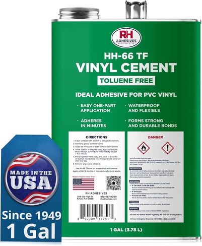 HH-66 Toluene Free Vinyl Cement, 8 oz. can - RH Adhesives in Saudi Arabia