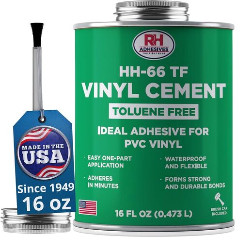 HH-66 Toluene Free Vinyl Cement, 8 oz. can - RH Adhesives in Saudi Arabia