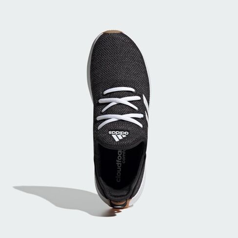 adidas Women's Cloudfoam Pure Sportswear Sneakers, Black/Iron Metallic/Black, 11 in Saudi Arabia
