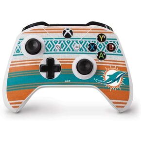 Skinit Decal Gaming Skin Compatible with Xbox One S Controller - Officially Licensed NFL Miami Dolphins Trailblazer Design