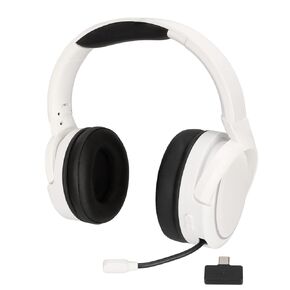 2.4G Gaming Headset, BT5.1 RGB Gaming Headphones with Noise Canceling Microphone, Over Ear Gaming Headset, 50mm Drives, 3.5mm Wired Mode forSeries (Black)