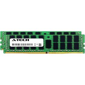 A-Tech 64GB Kit (2 x 32GB) for Dell Precision 7810 - DDR4 PC4-19200 2400Mhz ECC Registered RDIMM 2Rx4 - Server Memory Ram Equivalent to OEM SNPCPC7GC/32G (AT316782SRV-X2R1)