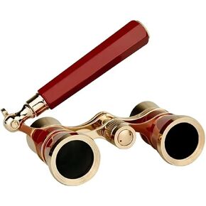 مناظير. 3x25 Mini Mini Telescular Metal Opera Closses Opera Goorses مع مقبض للتخييم الحفل الموسيقي.