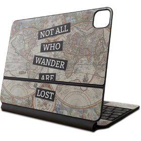 Skin Compatible with Apple Magic Keyboard for iPad Pro 13‑inch (M4) 2024 - Who Wander - Premium 3M Vinyl Protective Wrap Decal Cover - Easy to Apply | Crafted in The USA by MightySkins