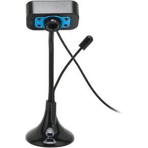 Web Camera, High Definition Manual Focus Webcam with Microphone and LED Fill Light USB HD Computer Web Camera