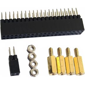 11mm GPIO and PoE Pin Header Height Increaser Extender for Raspberry Pi 5 4B 3B+ 3B (Pack of 2)