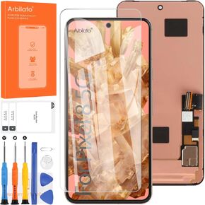AMOLED Screen for Google Pixel 8 5G Screen Replacement for Pixel 8 LCD Screen GKWS6,G9BQD Touch Display Digitizer Assembly Repair Parts No Frame(Black with Fingerprint Function