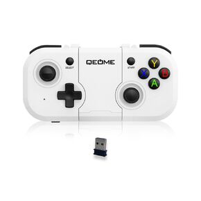 Qeome 2.4g وحدة تحكم لاسلكية ， وحدات التحكم في الكمبيوتر الشخصي ， وحدة تحكم PS3 ， Windows7/8/10/11 ، Mac ، Steam ， switch ， iPhone ， ipad ， android ， android Smart TV