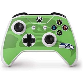 Skinit Decal Gaming Skin Compatible with Xbox One S Controller - Officially Licensed NFL Seattle Seahawks Double Vision Design