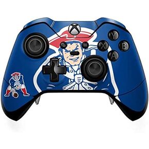 Skinit Skinit Gaming Gaming Skin متوافق مع جهاز التحكم في Xbox One Elite - NFL NEF New England Patriots تصميم شعار Retro