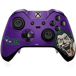 Skinit Schecal Gaming Gaming Continciped مع وحدة التحكم في Xbox One Elite - Warner Bros المرخصة رسميًا The Classic Joker Design
