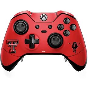 Skinit Decal Gaming Skin Compatible with Xbox One Elite Controller - Officially Licensed College Texas Tech Red Raiders Design