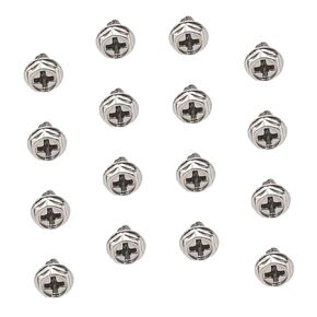 POPETPOP 100pcs Metal Pci Slot Round Replacement Screws Kit for Computer Chassis Upgrade Fasteners for Easy Installation and Performance