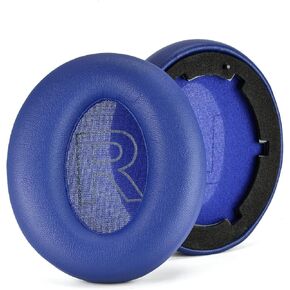 Replacement Ear Pads for Anker Soundcore Life Q20 / Q20 BT Softer Leather, Luxurious Memory Foam, Added Thickness, Enhanced Noise Isolation (Black)