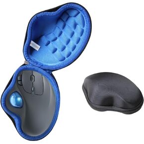 Anleo Hard Travel Case for Nulea M501 Wireless Trackball Mouse (Black+Blue)