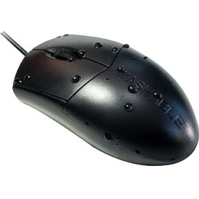 WetKeys Case of (10) OMWKABS04-BK Professional-Grade Optical Waterproof Mouse with Scroll-Wheel (USB) (Black) | OMWKABS04-BK-C10