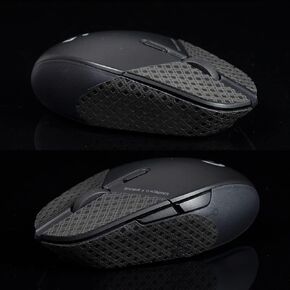 TBTL Non Slip Mouse Stickers Handmade Suck Sweat Grips Skates for Logitech Shroud 303 G306 Wireless Only Grips(Black Thin)