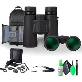 Nikon Monarch M5 10x42 Binocular | Waterproof, fogproof, Rubber-Armored Binocular with ED Glass, Long Eye Relief + Cleaning Kit-7 in 1 + Neck Strap + Pro Sling Backpack