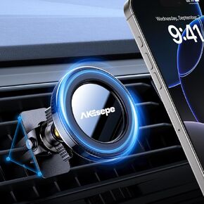 AKESEPE for MagSafe Car Mount [2025 Strongest Magnet Power] Magnetic Phone Holder for Car Vent 360° Rotation Magnetic Car Phone Holder Mount for iPhone 16 Pro Max 15 14 13 Plus Mini