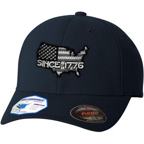Flexfit Hats for Men & Women America Since 1776 Embroidery Dad Baseball Cap